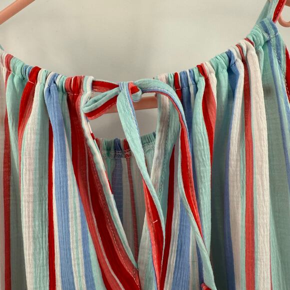 Lane Bryant Tank Top Size 22/24 NWT Halter Toe Multicolor Stripe Plus Curvy - Picture 7 of 13